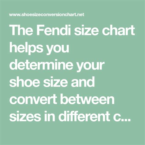 fendi size chart women shoes us|Fendi shoes size chart.